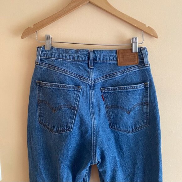 Levis 70'S High Rise Flare Jeans Woman 29x32 Medium Wash Western Festival Casual - Picture 6 of 16